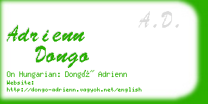 adrienn dongo business card